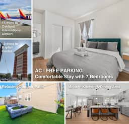 Massive 7BR Home in Hayward, AC/ Free parking - Image 5